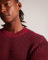 REDEER-Tops-LS Oversized Twisted Yarn Crew- Ted Baker Romania
